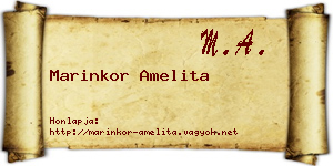 Marinkor Amelita névjegykártya